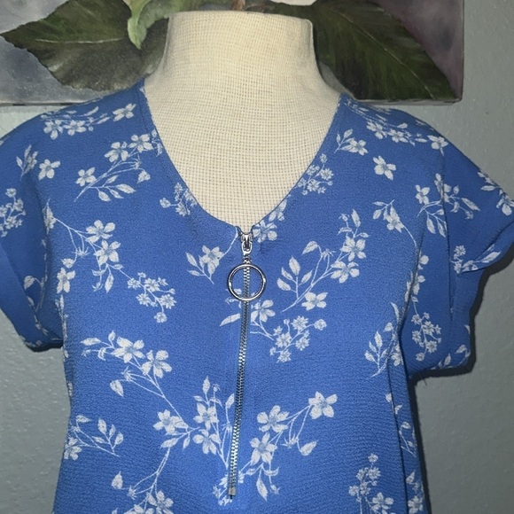 Rue21 Blue Floral Blouse - Picture 2 of 10